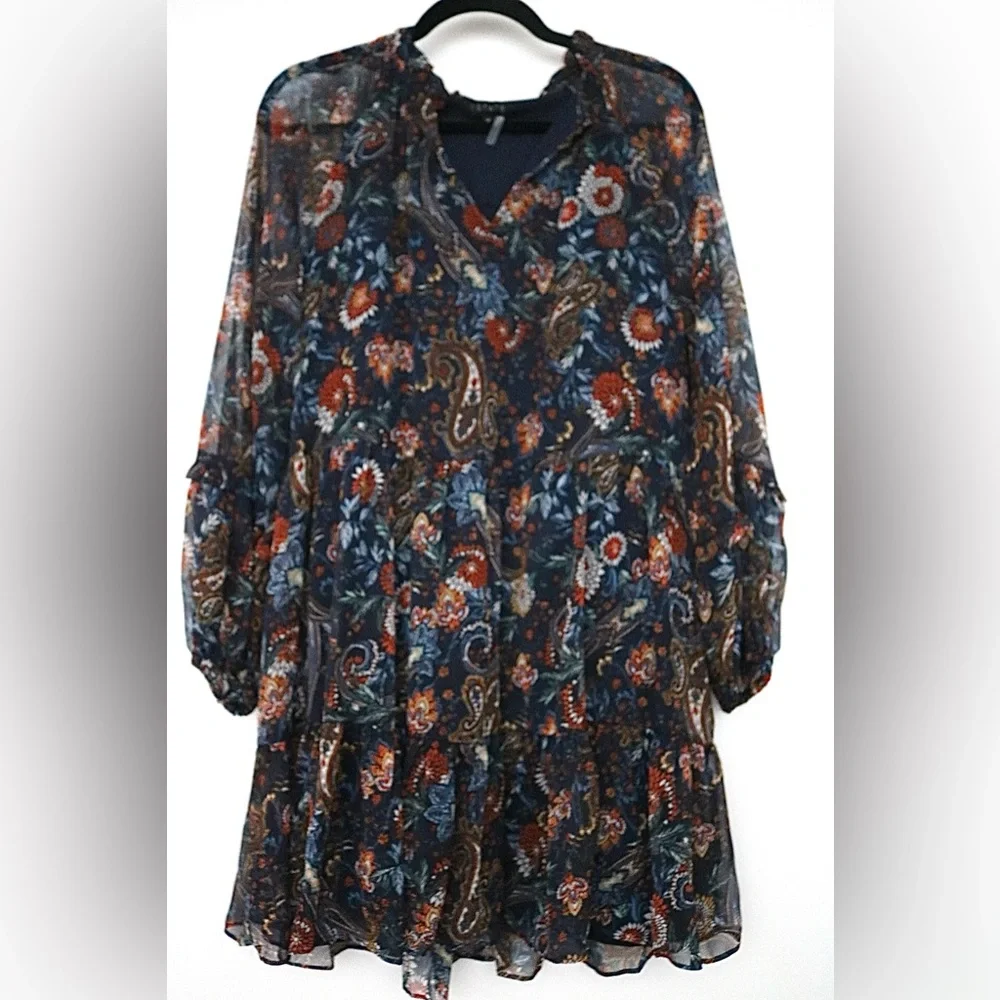 NWT-1 State Chiffon Dress- size Medium - Picture 5 of 9